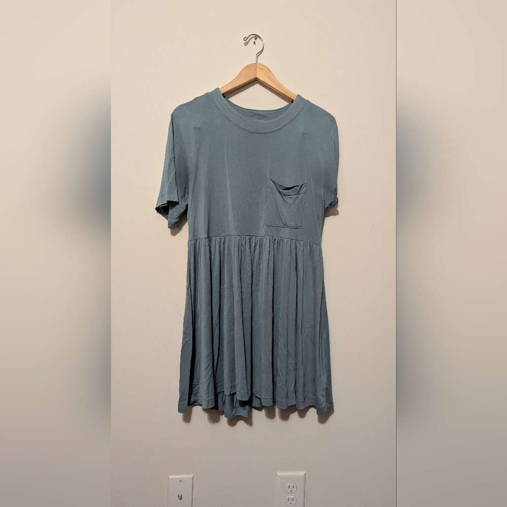 Silence + Noise Teal Short Sleeve Top